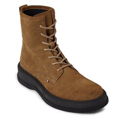 Tommy Hilfiger Schnürschuhe Tommy Hilfiger Th Everyday Core Suede Boot FM0FM04660 Desert Khaki GWJ