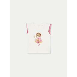 Mayoral Mayoral T-Shirt 1005 Λευκό Regular Fit