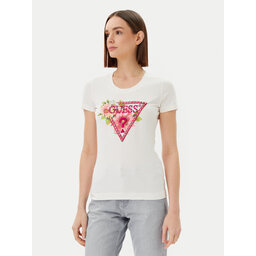 Guess Guess Marškinėliai W5GI10 J1314 Balta Slim Fit