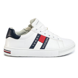 

Снікерcи Tommy Hilfiger Low Cut Lace-Up Sneaker T3B4-30718-0900 S White/Blue X336, Білий