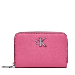 Calvin Klein Portofel Mic de Damă Calvin Klein Minimal Monogram Med Za K60K611500 Pink Amour TO5