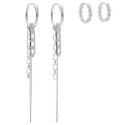 

Набір з 2 пар сережок Pilgrim 122226023 Silver Plated, Срібний