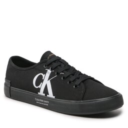 Calvin Klein Jeans Sneakers aus Stoff Calvin Klein Jeans Vulc Low Oversized Brand YM0YM00687 Black BDS