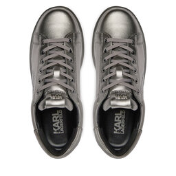 

Снікерcи KARL LAGERFELD KL52538M Dk Silver Textured Lthr 1DS, Срібний