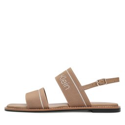 

Босоніжки Calvin Klein Squared Flat Sandal He HW0HW01496 Safari Canvas RBC, Коричневий