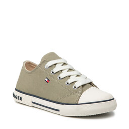 Tommy Hilfiger Sneakers Tommy Hilfiger Low Cut Lace-Up Sneaker T3X4-32207-0890 M Military Green 414