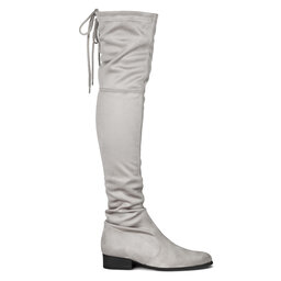 R.Polański Overknees R.Polański 0794 Szary Zamsz