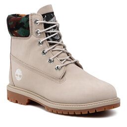 Timberland Outdoorová obuv Timberland Heritage 6 In Waterproof Boot TB0A2M83K511 Lt Tpe Nubuck W Camo