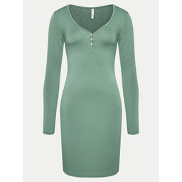 Hunkemöller Hunkemöller Hálóing Henley 205025 Zöld Slim Fit