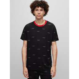 HUGO Hugo Pizsama felső 50490231 Fekete Relaxed Fit