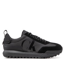 

Снікерcи Calvin Klein Jeans Toothy Runner Laceup R-Poly YM0YM00417 Triple Black 0GT, Чорний