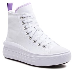 Converse Sneakers aus Stoff Converse Chuck Taylor All Star Move Platform A03667C White/Pixel Purple/White