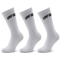 Unfair Athletics 3 pár uniszex hosszú szárú zokni Unfair Athletics Curved UNFR22-165 White