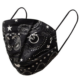 Pinko Stoffmaske Pinko Zoologia Mask Popeline St.Bandana 20211 PRR 1N20D9 Y7RF Nero/Bianco ZZ2