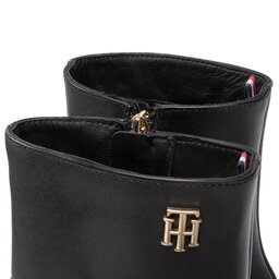 

Ботильйони Tommy Hilfiger Th Hardware Bootie Leather FW0FW06760 Black BDS, Чорний