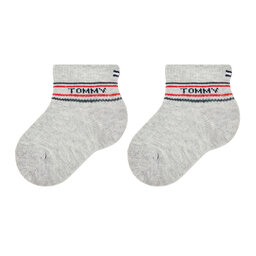 

Набір 3 пар низьких дитячих шкарпеток Tommy Hilfiger 701222674 Grey Melange/Tommy Original 002, Сірий