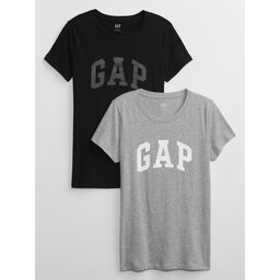 Gap Gap 2er-Set T-Shirts 548683-05 Grau Regular Fit