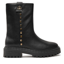 TWINSET Botki TWINSET Biker 242TCP074 Czarny