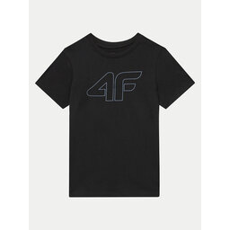 4F 4F Marškinėliai 4FJWMM00TTSHM1627 Juoda Regular Fit