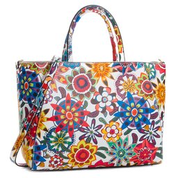 Creole Rankinė Creole K10544 Kwiaty Multicolor Biały