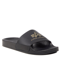 Alpha Industries Sandaler och Slip-ons Alpha Industries Alpha Silder 106956 Black/Yellow Gold