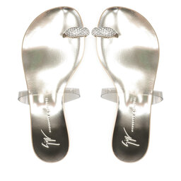 

В'єтнамки Giuseppe Zanotti I100004 006 Transparent Grey, Срібний