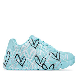 Skechers Sneakersy Skechers Uno Lite - Metallic Love 314067L/TQMT Světle modrá