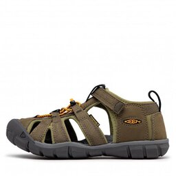 

Босоніжки Keen Seacamp II Cnx 1025145 Military Olive/Saffron, Зелений
