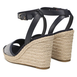 

Еспадрильї Tommy Hilfiger Th Woven High Wedge FW0FW07344 Space Blue DW6, Cиній