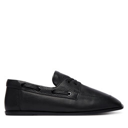 Calvin Klein Halbschuhe Calvin Klein Ess Boatshoe Lth HW0HW03116 Schwarz