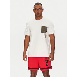 adidas adidas Marškinėliai Lens Elevated Pocket Graphic JJ3928 Balta Loose Fit