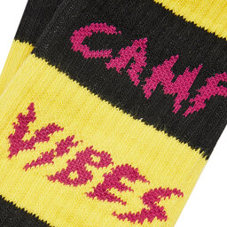 

Високі шкарпетки unisex Poler Camp Vibes 223ACUSK04 1990 Stripe, Жовтий