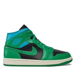 

Взуття Nike Air Jordan 1 Mid BQ6472 033 Black/Lucky Green/Aquatone, Зелений