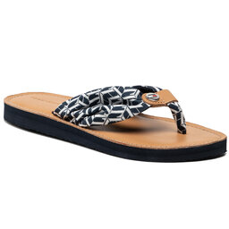 Tommy Hilfiger Джапанки Tommy Hilfiger Leather Footbed Th Beach Sandal FW0FW05659 Desert Sky DW5
