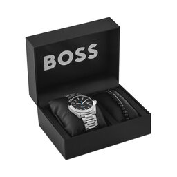 BOSS Set orologio e braccialetto BOSS Strike - Gift Set 1570180 Argento