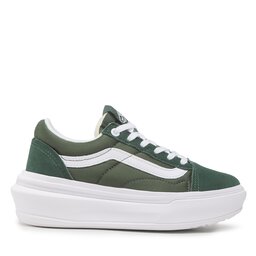 

Снікерcи Vans Old Skool Over VN0A7Q5EDGY1 Dark Green/White, Зелений