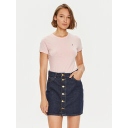 Tommy Hilfiger Tommy Hilfiger Póló 1985 WW0WW37857 Rózsaszín Slim Fit