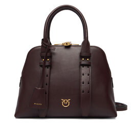 PINKO Handtasche PINKO Bowling Bag Medium AI 25-26 PLTT 105906 A0QO Dunkelrot