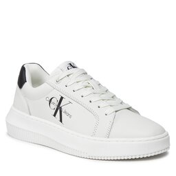 Calvin Klein Jeans Sneakers Calvin Klein Jeans Chunky Cupsole Laceup Mon Lth Wn YW0YW00823 Bright White/Black 0LB