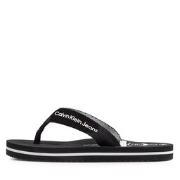 

В'єтнамки Calvin Klein Jeans Logo Print Flip Flop V3B8-80155-0058 M Black 999, Чорний