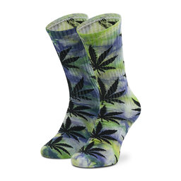 HUF Vysoké pánske ponožky HUF Plantlife Tiedye SK00432 r. OS Lemon Yellow