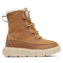 Sorel Μπότες Χιονιού Sorel Youth Explorer III Lace Wp 2088512253 Καφέ