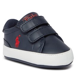 Polo Ralph Lauren Сникърси Polo Ralph Lauren RL100750 NAVY SMOOTH W/ RED PP