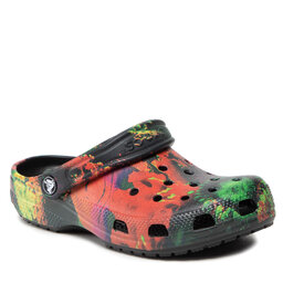 Crocs Șlapi Crocs Classic Cyber Beach Clog 207858 Multi/Black