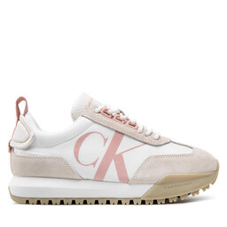 

Снікерcи Calvin Klein Jeans New Retro Runner Laceup Low YW0YW00683 White/Pink Blush 0K6, Білий
