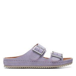 

Шльопанці Clarks Brookleigh Sun 26170057 Lilac Suede, Рожевий