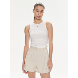 Tommy Jeans Tommy Jeans Felső DW0DW17893 Fehér Slim Fit