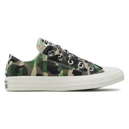 

Кеди Converse Ctas Ox 570780C Egret/Piquant Green/Black, Зелений