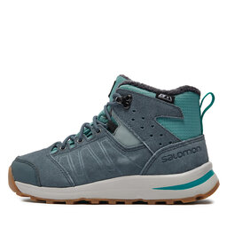 

Трекінгові черевики Salomon Utility Ts Cswp J 404787 14 W0 Trellis/Stormy Weather/Tropical Green, Cиній