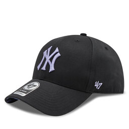 47 Brand Cap 47 Brand Mlb New York Yankees Enamel Twist Under '47 Mvp B-ENLSP17CTP-BK Black